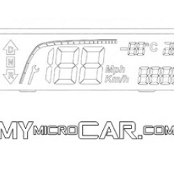 DISPLAY LCD STRUMENTAZIONE CRUSCOTTO LIGIER XTOO