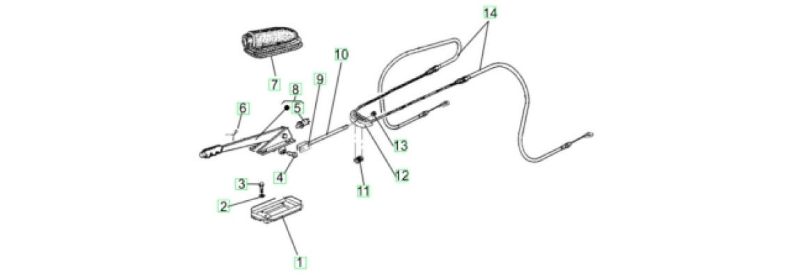 CAVO FRENO A MANO CASALINI M10 M12 M14 M20