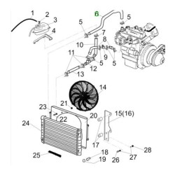 ELETTROVENTOLA PER RADIATORE CASALINI SULKY M10 M12 M14 (USATO)