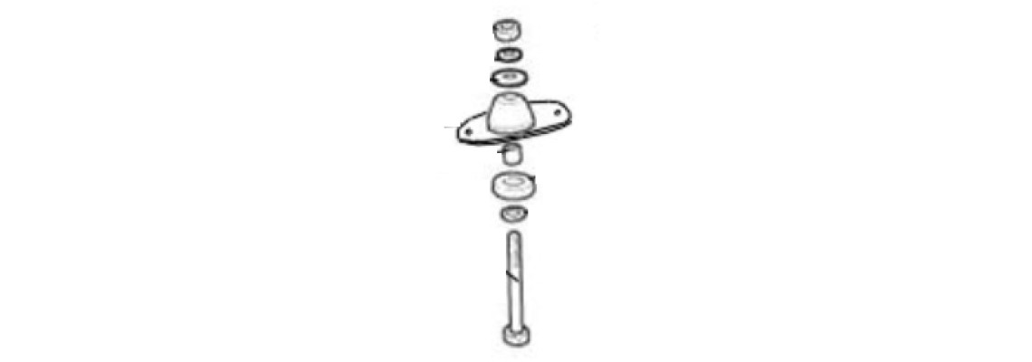 KIT SILENT BLOCK - SUPPORTO MOTORE COMPLETO - CASALINI (ORIGINALE)