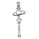 KIT SILENT BLOCK - SUPPORTO MOTORE COMPLETO - CASALINI (ORIGINALE)